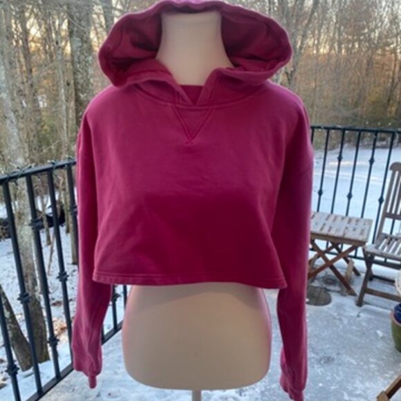 Lululemon Women's Cropped Sweatshirt Sz 10 - Picture 1 of 3
